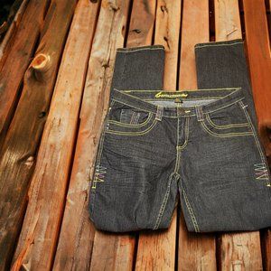 Evolution Girl Jeans Straight Thick Stitching Size 13/14 NWT
